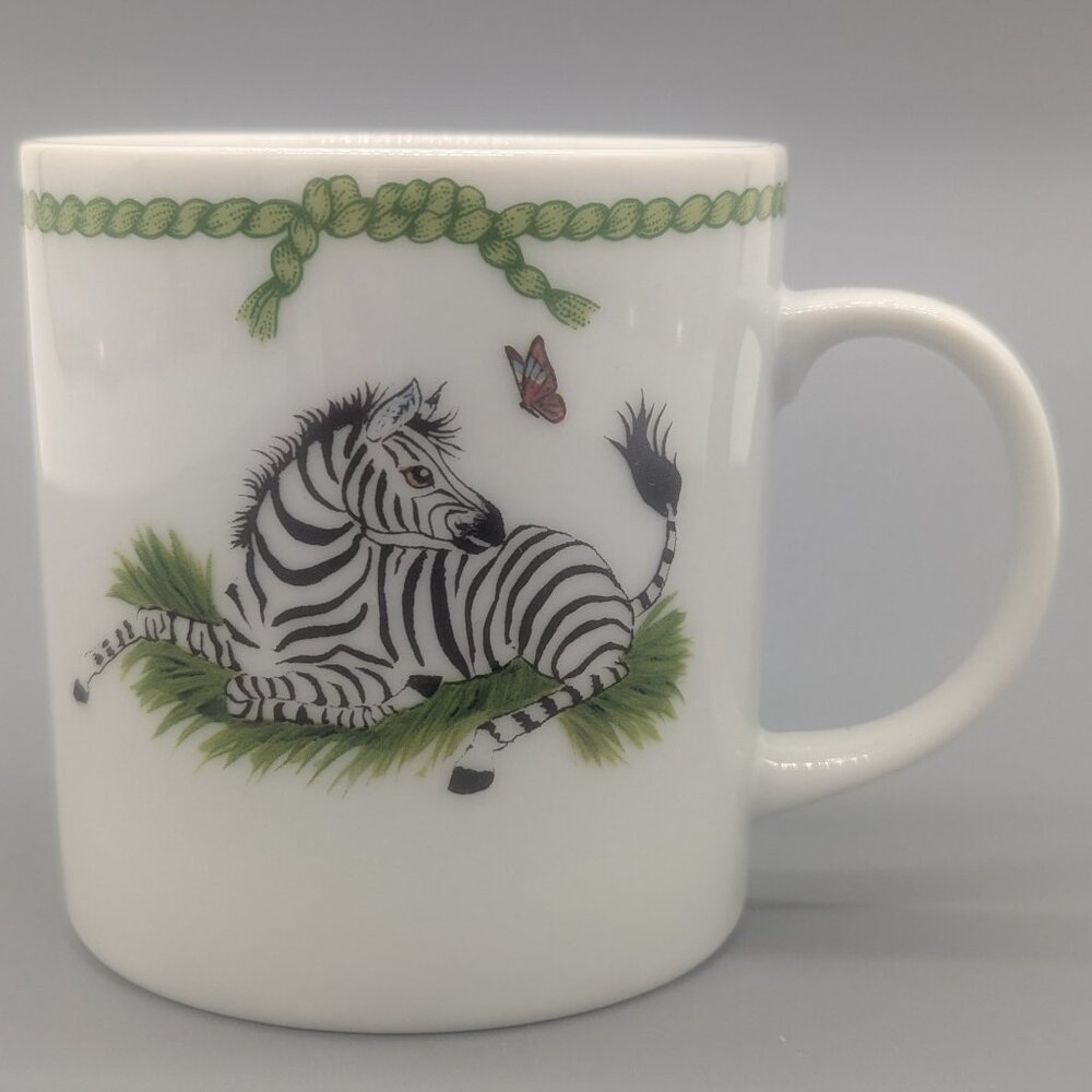 Lynn Chase Designs Jungle Party One Childs Cup Zebra Elephant Light Scuffing